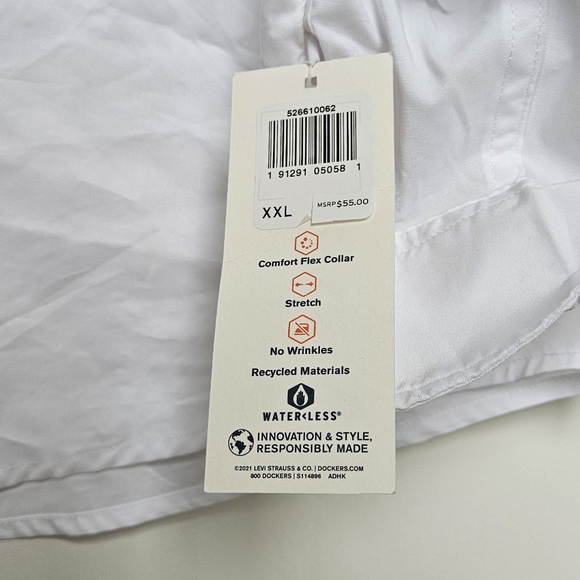 Dockers Men's Classic Fit Long Sleeve Signature Comfort Flex Shirt (Stan… - Picture 9 of 10